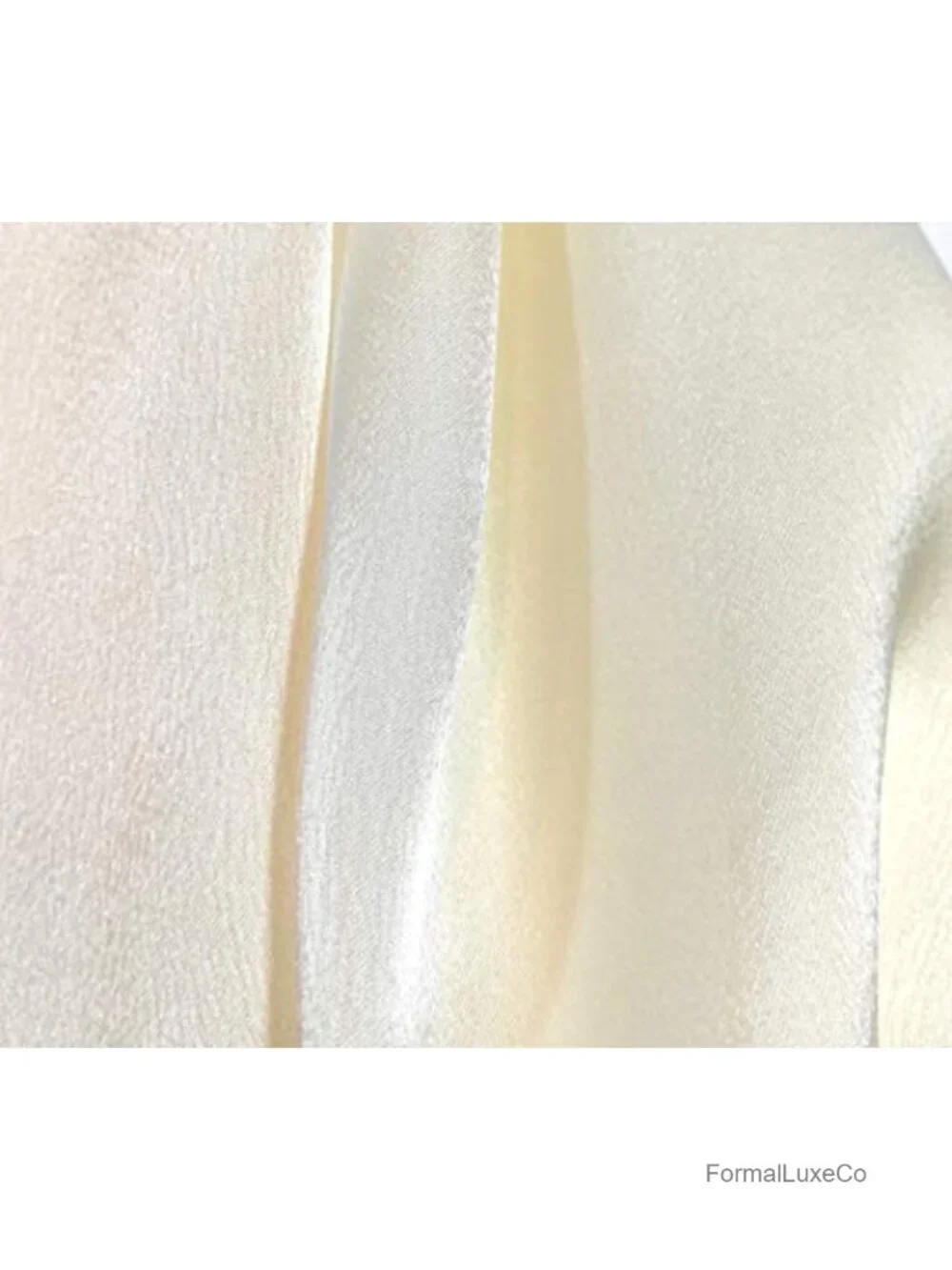 Silk Feel Long Satin Patterned & Solid Fashion Scarf